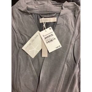 Barefoot Dreams Malibu Sand Washed Jersey Midi Robe XL Dark Steel Blue